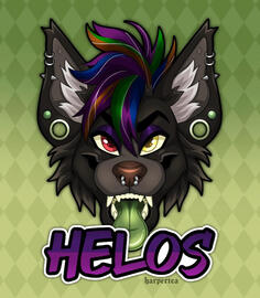 Helos symmetrical headshot badge