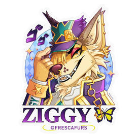 Ziggy headshot badge
