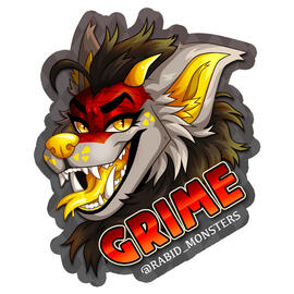 Grime headshot badge