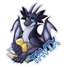 Tavix half body badge