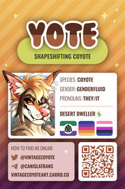 Yote ID badge